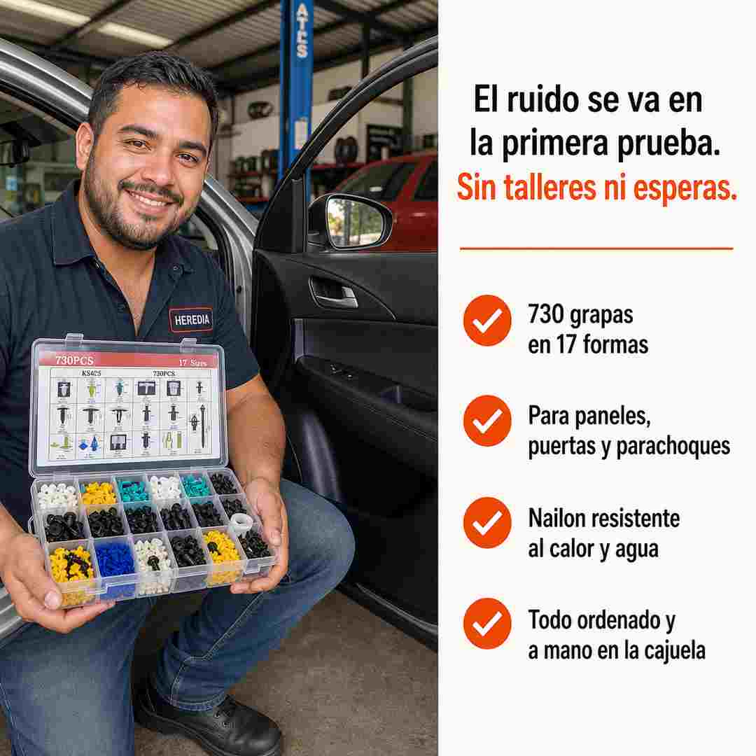 Grapix Kit de 730 Grapas para Auto