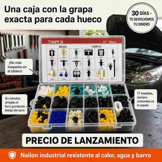 Grapix Kit de 730 Grapas para Auto