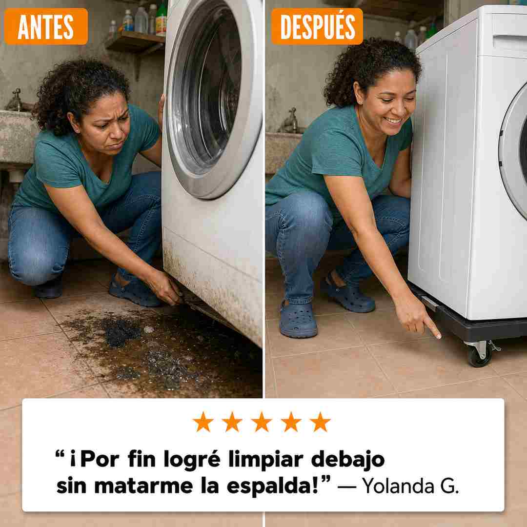 Rodalux - Base Movil EXTENSIBLE para Electrodomesticos - Mueve tu Lavadora con un Dedo