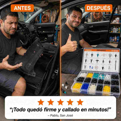 Grapix Kit de 730 Grapas para Auto