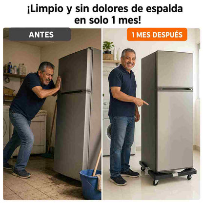 Rodalux - Base Movil EXTENSIBLE para Electrodomesticos - Mueve tu Lavadora con un Dedo
