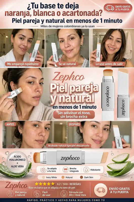 ¿Tu base te deja naranja, blanca o acartonada? Logra una piel pareja en minutos