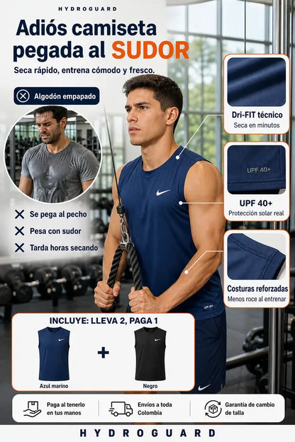 Esqueleto Hydroguard Tela Fria - Seca Rapido y No Se Pega al Sudor - Lleva 2 Paga 1